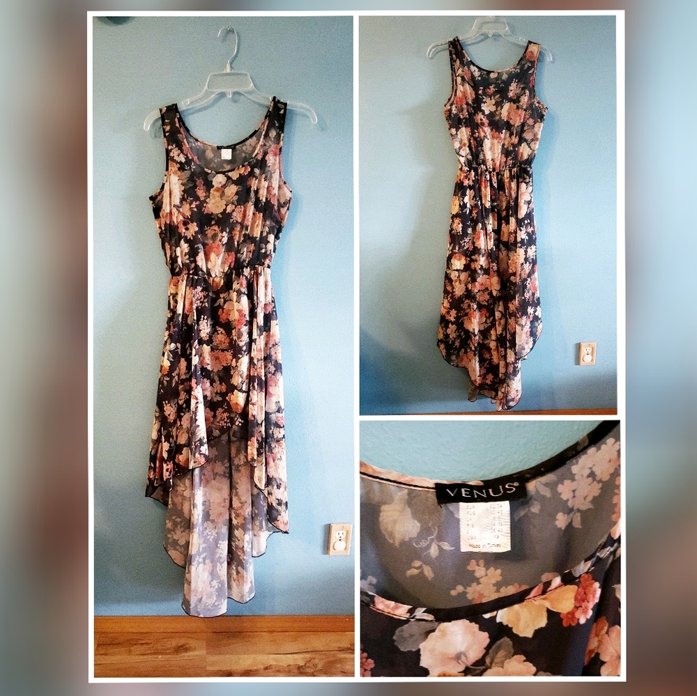 Floral High Low Dress